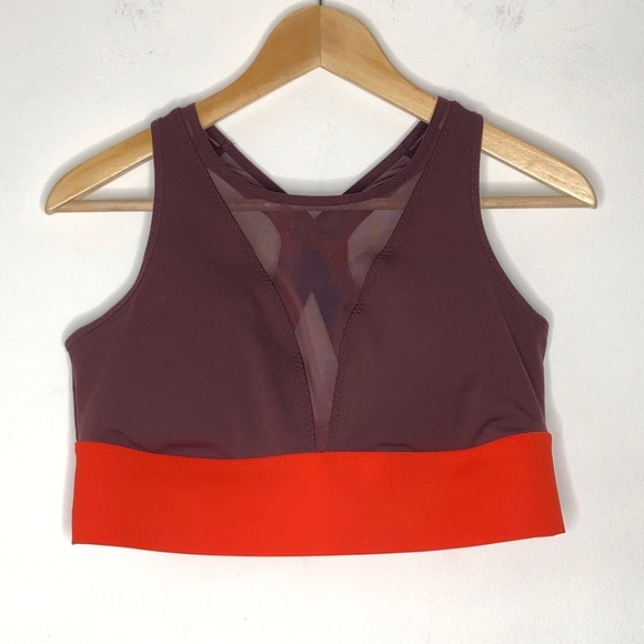 Athleta Sports Bra in Burgundy and Orange - Picture 2 of 11